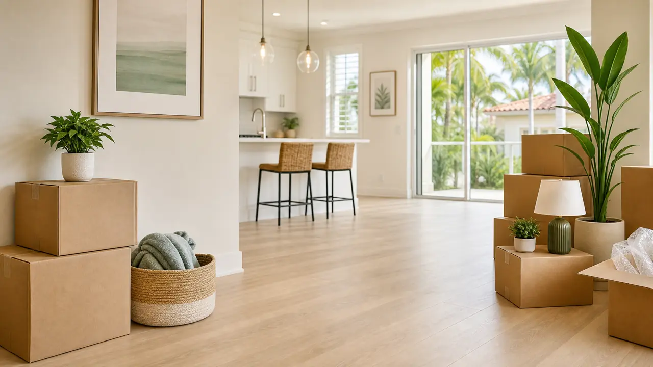 Freshly cleaned South Florida move-in move-out home prepared by Elegant Visit